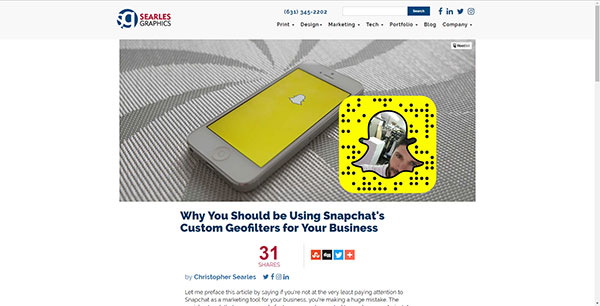 How to use Snapchat custom geofilters for your business